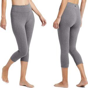 2/$30 All in Motion Mid Rise Athletic Capri Cropped Leggings Heather Grey